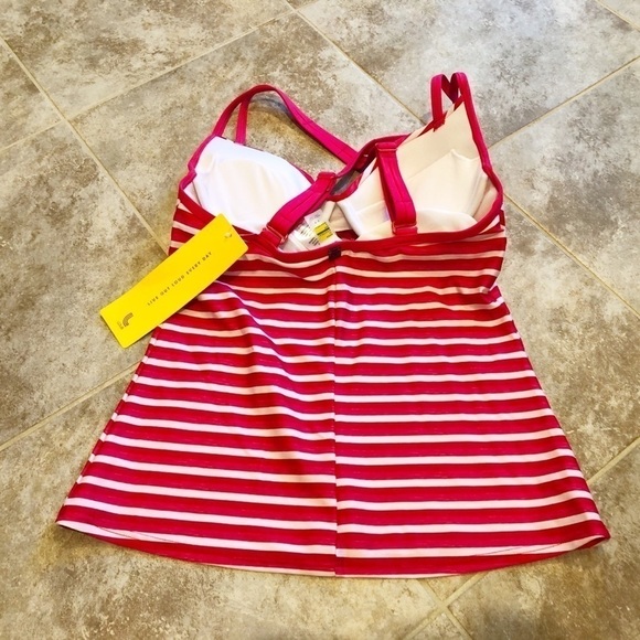 🆕 Lole pink striped adjustable tankini swi… - Picture 4 of 9